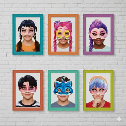 Kpop Demon Hunters Eye Masks - 6PC