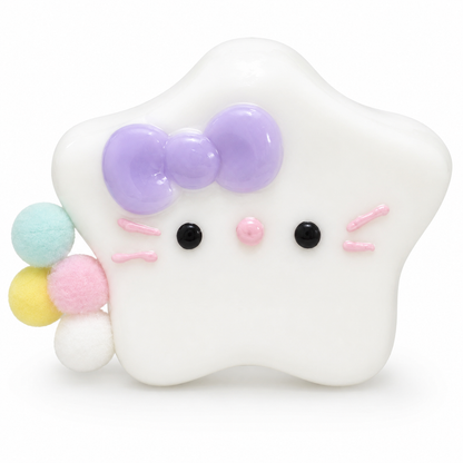 Hello Kitty White Star Squishy Taba Toy - Cute Squeeze Toy | Wanna Party - Image 2