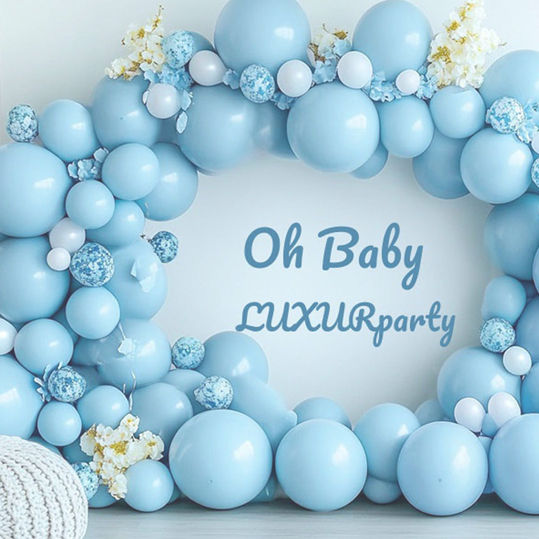 Light Blue Latex/Rubber Balloons - Helium Quality - 12 inches - 10PC