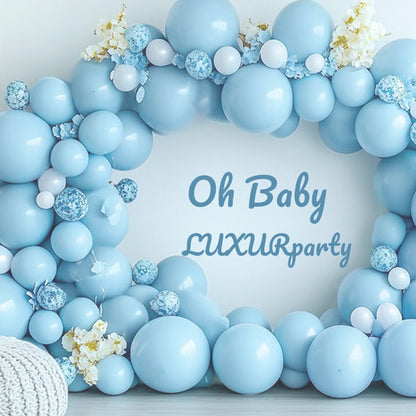Light Blue Latex/Rubber Balloons - Helium Quality - 12 inches - 10PC