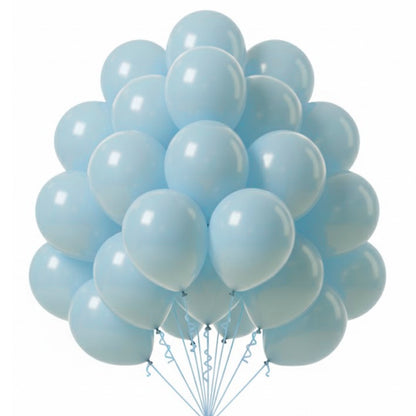 Light Blue Latex Balloons 10" - 20PC