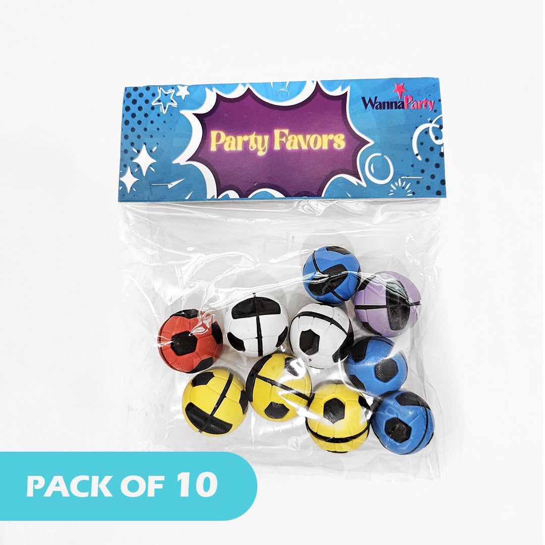 Mini Soccer Ball Toys 10PC - Football Party Favors for Kids | Wanna Party - Image 3