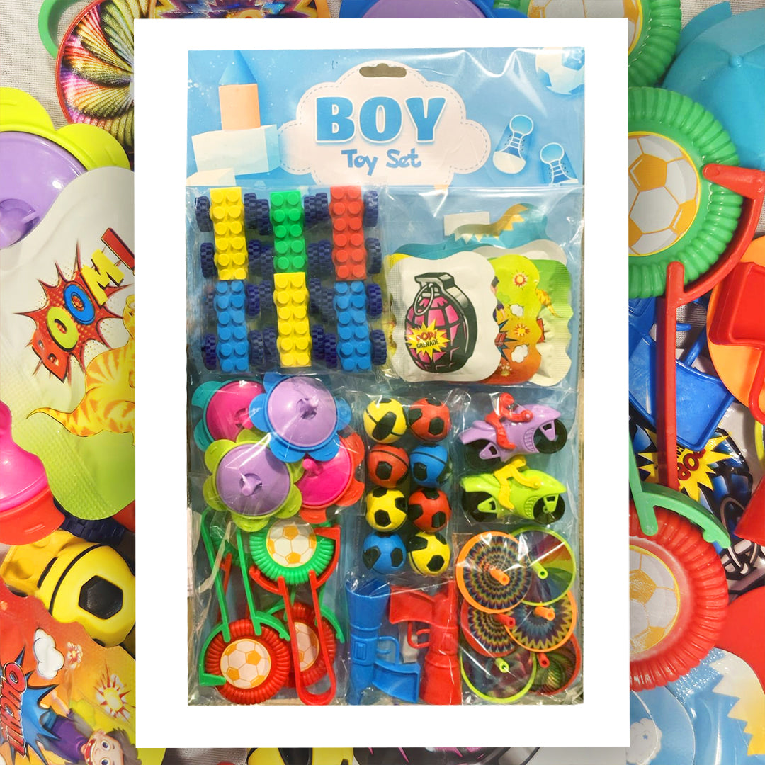 Return Gift Mini Toy Combo Boys 40PC - Bulk Party Favors | Wanna Party - Image 1