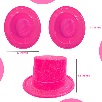 Neon Glitter Hats Combo Pack - 6PC