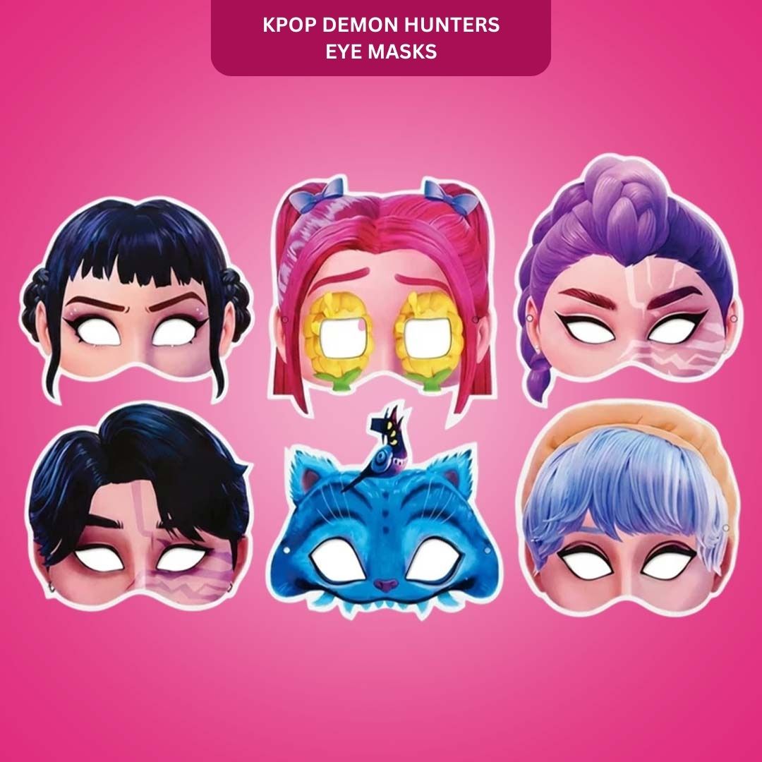 Kpop Demon Hunters Eye Masks - 6PC