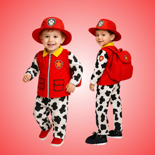 Paw Patrol Costume with Red Bag - Medium - Age 5 to 7 Years
