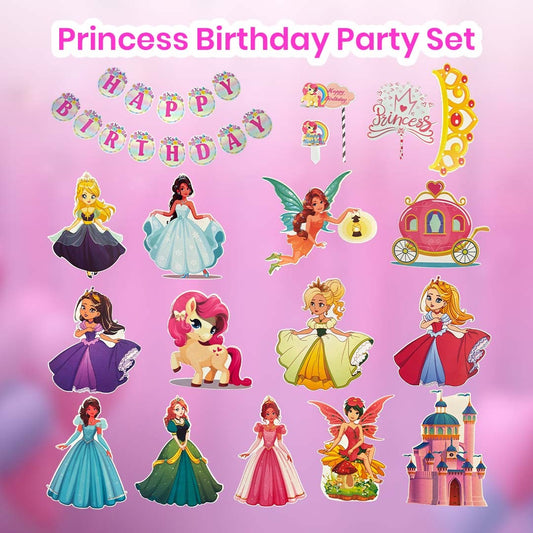 Princess Birthday Party Decoration Set - 17PC