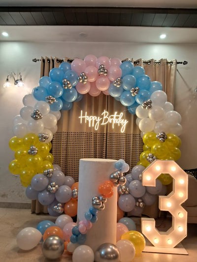 3rd Birthday Set up - Wanna Party - front