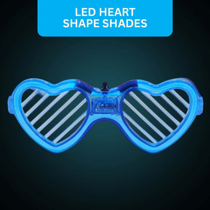 LED Heart Wired Shades Assorted Colour - 1PC