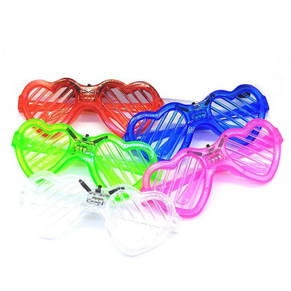 LED Heart Wired Shades Assorted Colour - 1PC