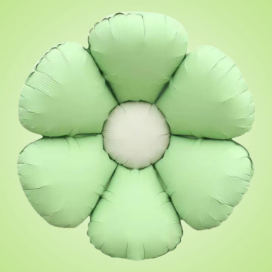 Pastel Green Flower Shaped Balloon - Air Filled Only - 24 inches - 1PC