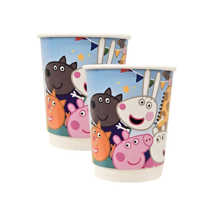 Peppa Pig & Friends Theme Party Paper Cups - 350ML - 8PC