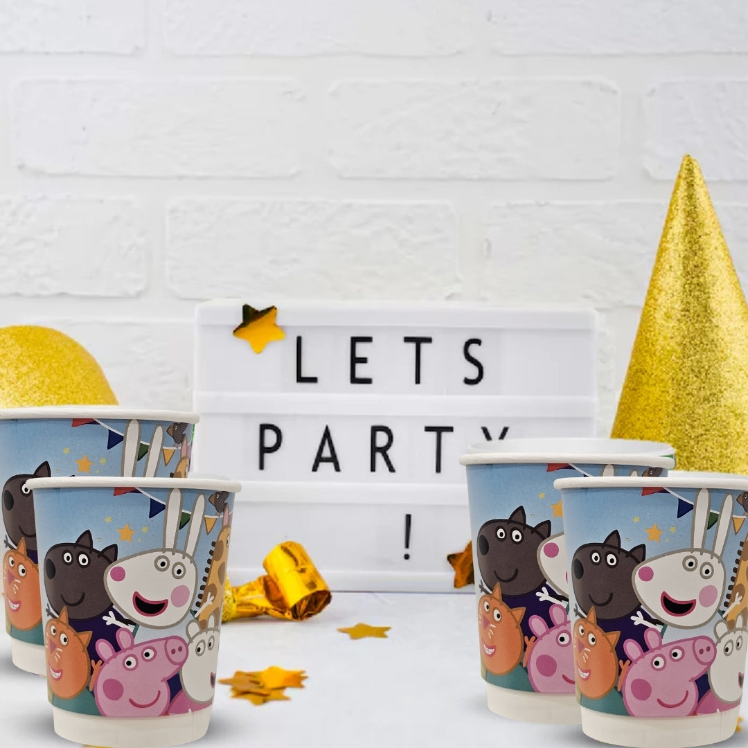 Peppa Pig & Friends Theme Party Paper Cups - 350ML - 8PC