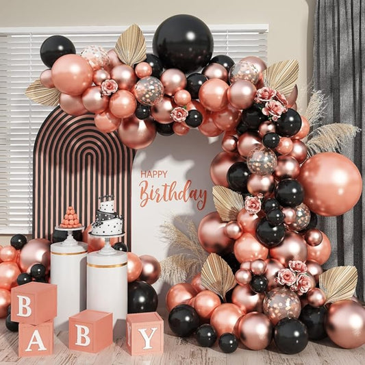 Pink Heart / Star Confetti Balloon Set