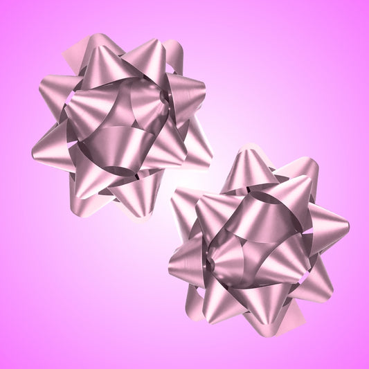 Gift Packing Bow Ribbons Pink for Gift Wrap - 2PC