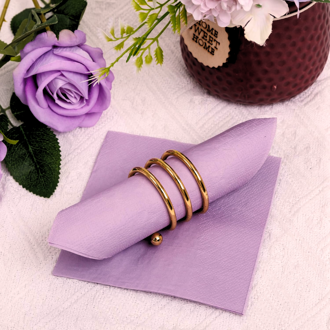Purple Paper Napkins - 20PC