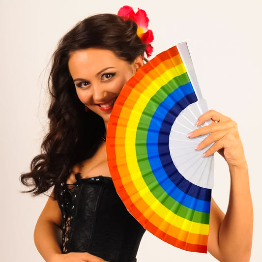 Rainbow Hand Fan Set - 4