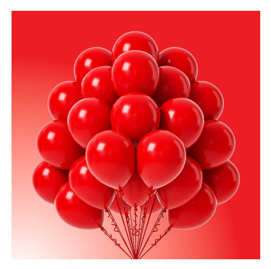Red Latex/Rubber Balloons - 10 inches - 20PC