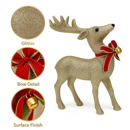 Standing Reindeer Christmas Table Decoration - 1PC