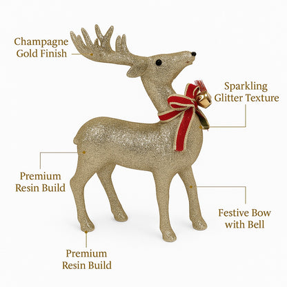 Standing Reindeer Christmas Table Decoration - 1PC