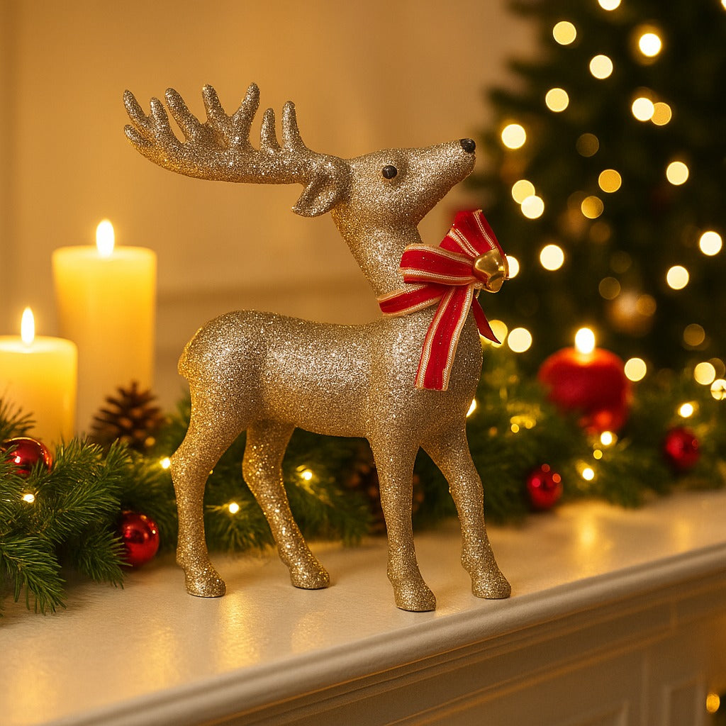 Standing Reindeer Christmas Table Decoration - 1PC