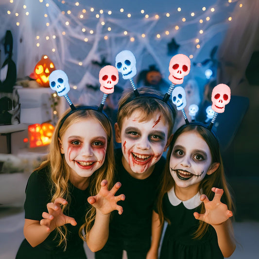 Light Up Skull Headband - 1PC