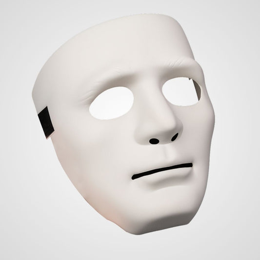 Stone Man Halloween Mask White with Elastic - 1PC