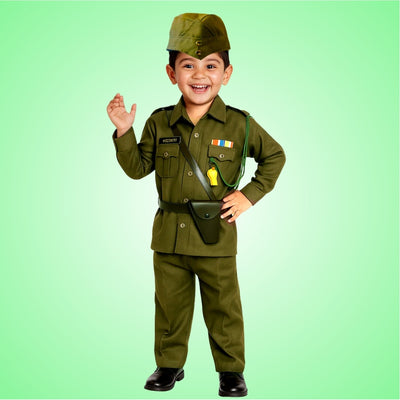 Subhash Chandra Bose National Hero Costume - Wanna Party - front