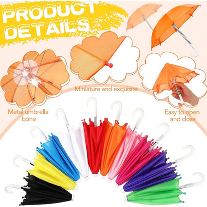 5 Pack Colorful Mini Umbrellas - Mehandi Haldi Decor | Wanna Party - Image 7