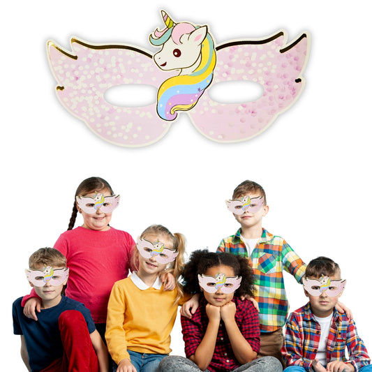 Unicorn Theme Paper Eye Mask - 6 PC