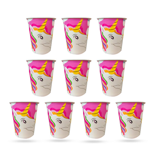 Unicorn Theme Paper Cup - 250ML - 10PC
