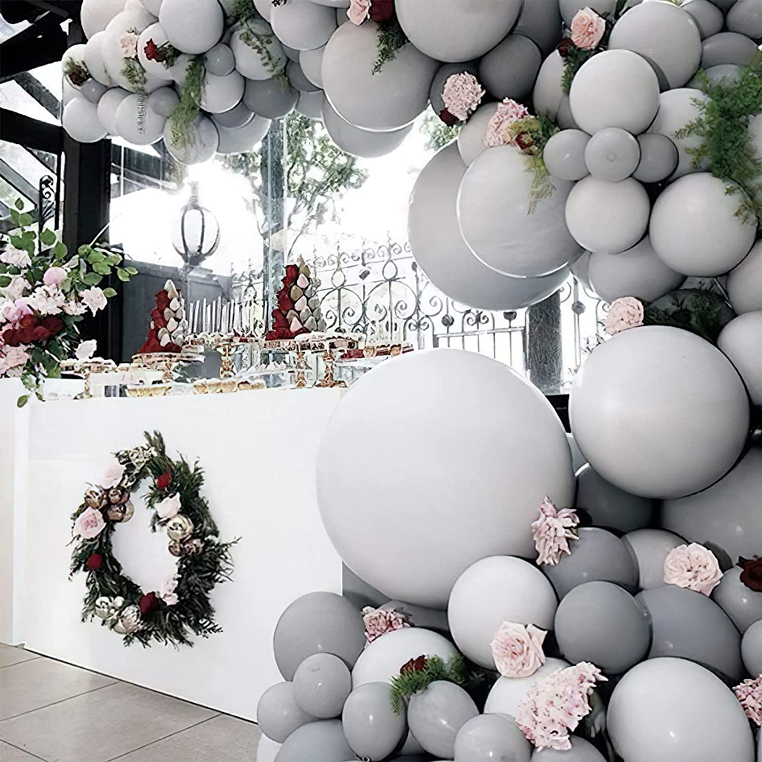 Matte Grey Color Balloons 10 inch - 50 PC
