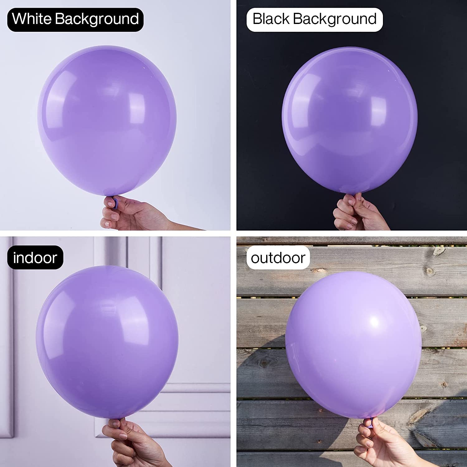 Black Currant Violent Color Balloons 10" - 50 PC