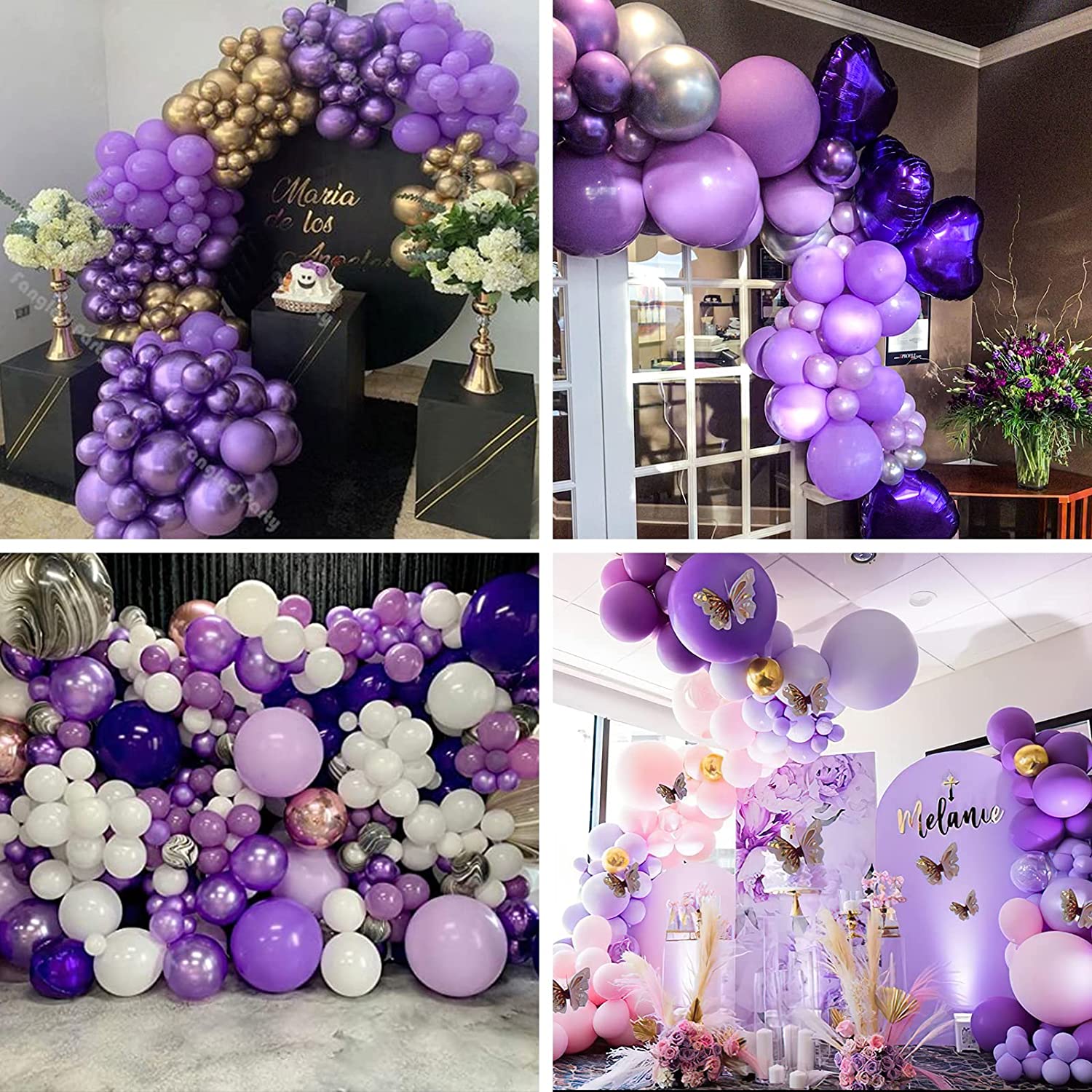 Black Currant Violent Color Balloons 10" - 50 PC