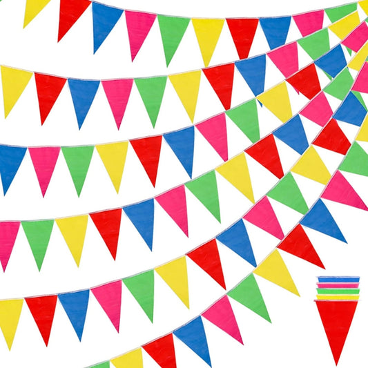 Multicolor Penant Bunting Banner for Carnival Combo Pack - Set of 3