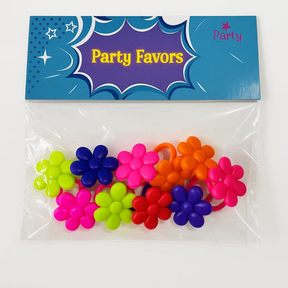 Flower Rings for Kids 10PC - Daisy Finger Ring Toys | Wanna Party - Image 6