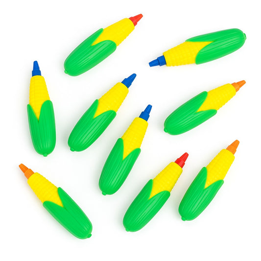 Corn Shaped Mini Crayons for Return Gift/ Party Favour - 10PC