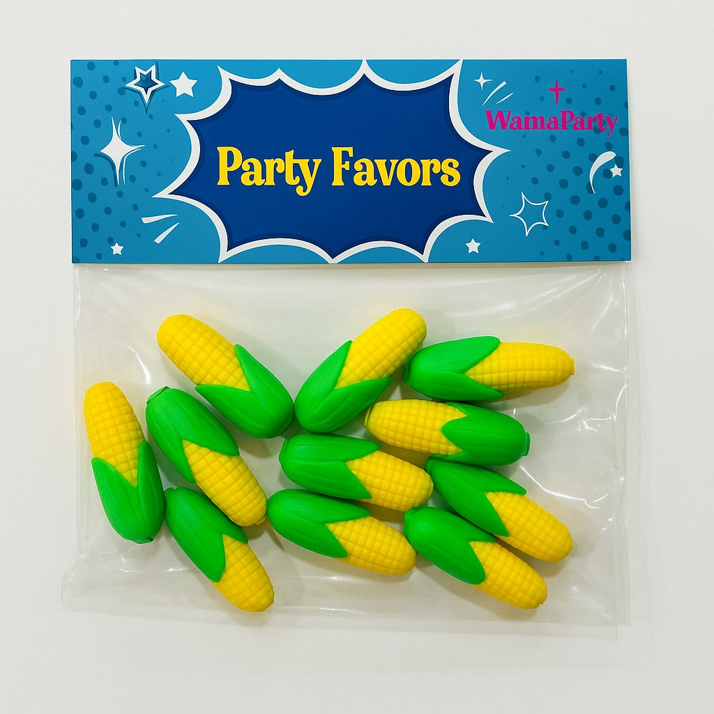 Corn Shaped Mini Crayons 10PC - Cute Return Gift for Kids | Wanna Party - Image 6