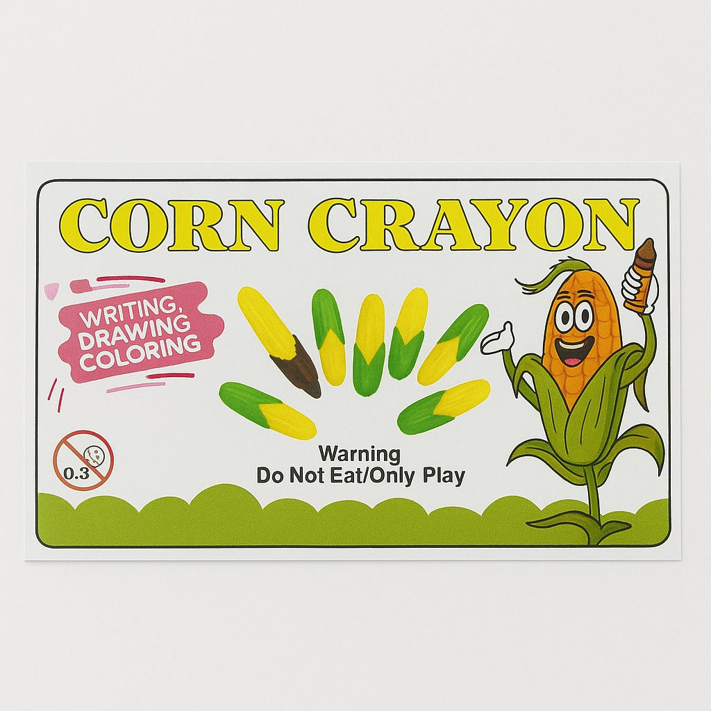 Corn Shaped Mini Crayons 10PC - Cute Return Gift for Kids | Wanna Party - Image 5