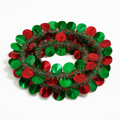 Red & Green Round Hanging Tree Wraps or Garlands -1PC