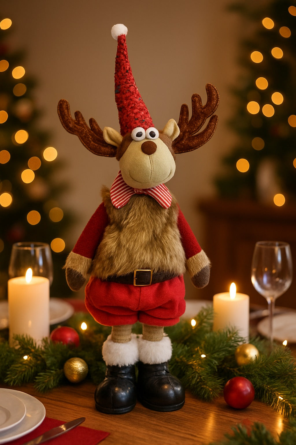 Christmas Reindeer Standing Table Centerpiece