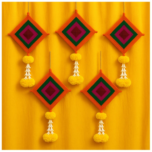Colorful Kite Hanging Backdrop Decorations Set of 5