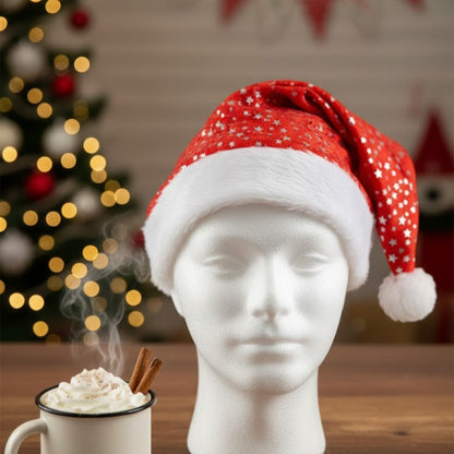 Christmas Star Print Hat