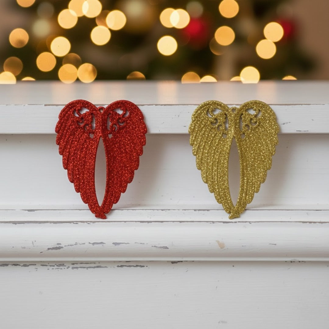 Angel Wings Tree Hanging Decorations - 2PC
