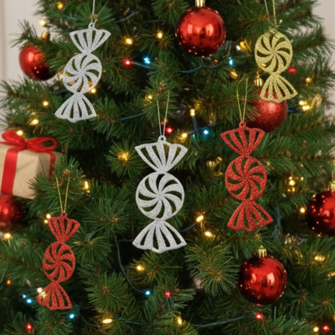 Candy Shape Tree Hangings - 3PC