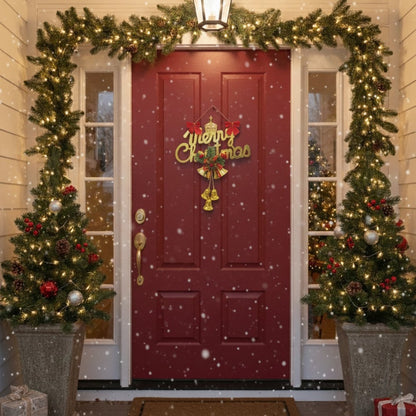 Merry Christmas Fancy Door Hanging Decoration - 1PC