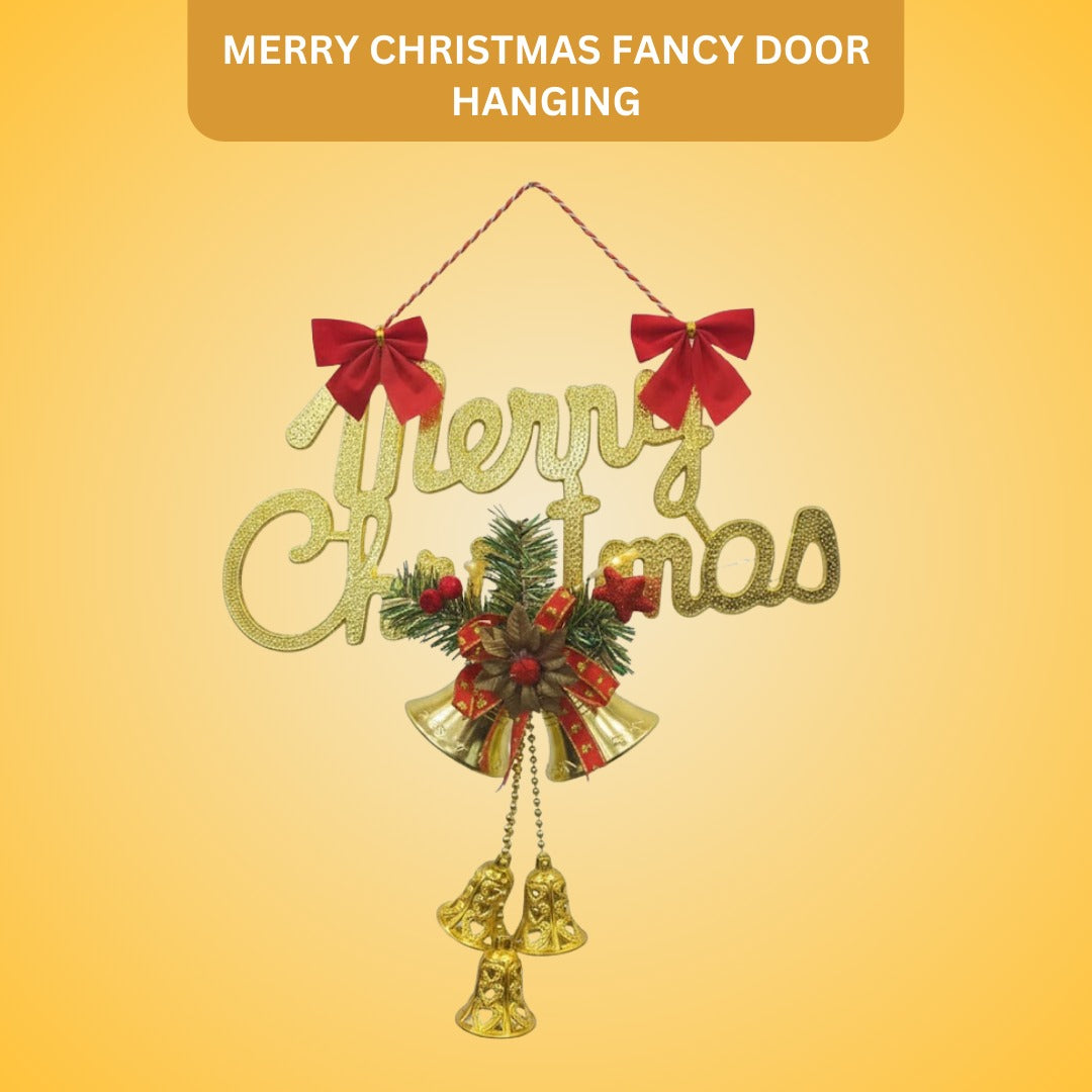 Merry Christmas Fancy Door Hanging Decoration - 1PC