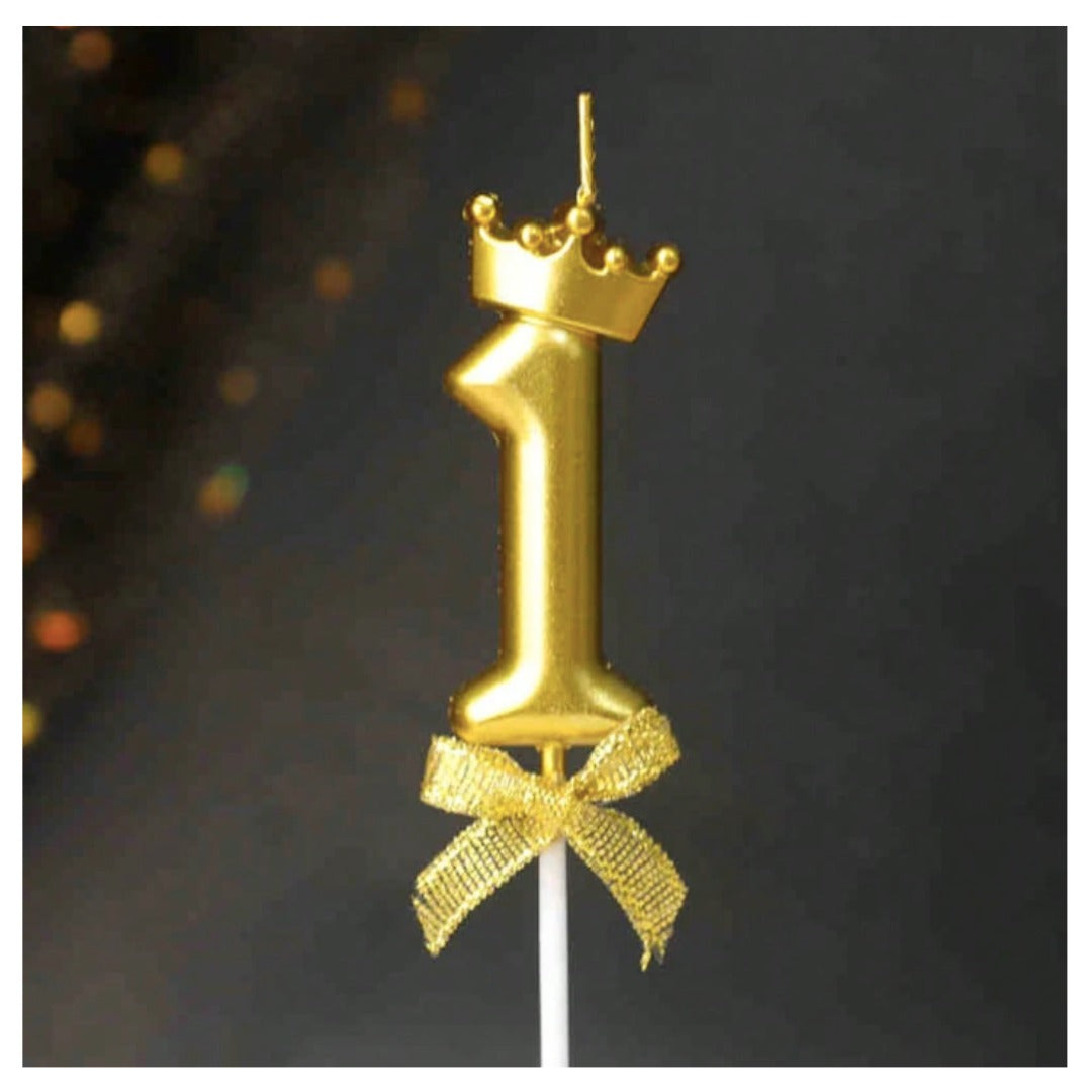 Golden Crown Numerical Candle No. 1