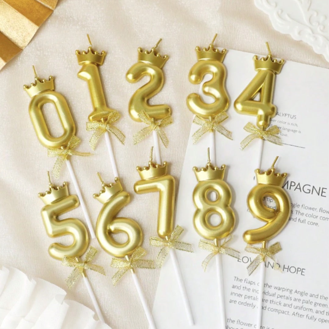 Golden Crown Numerical Candle No. 1