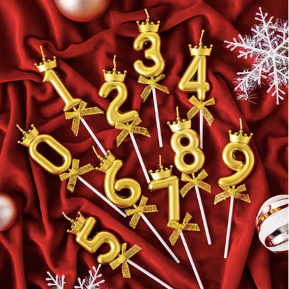 Golden Crown Numerical Candle No. 1